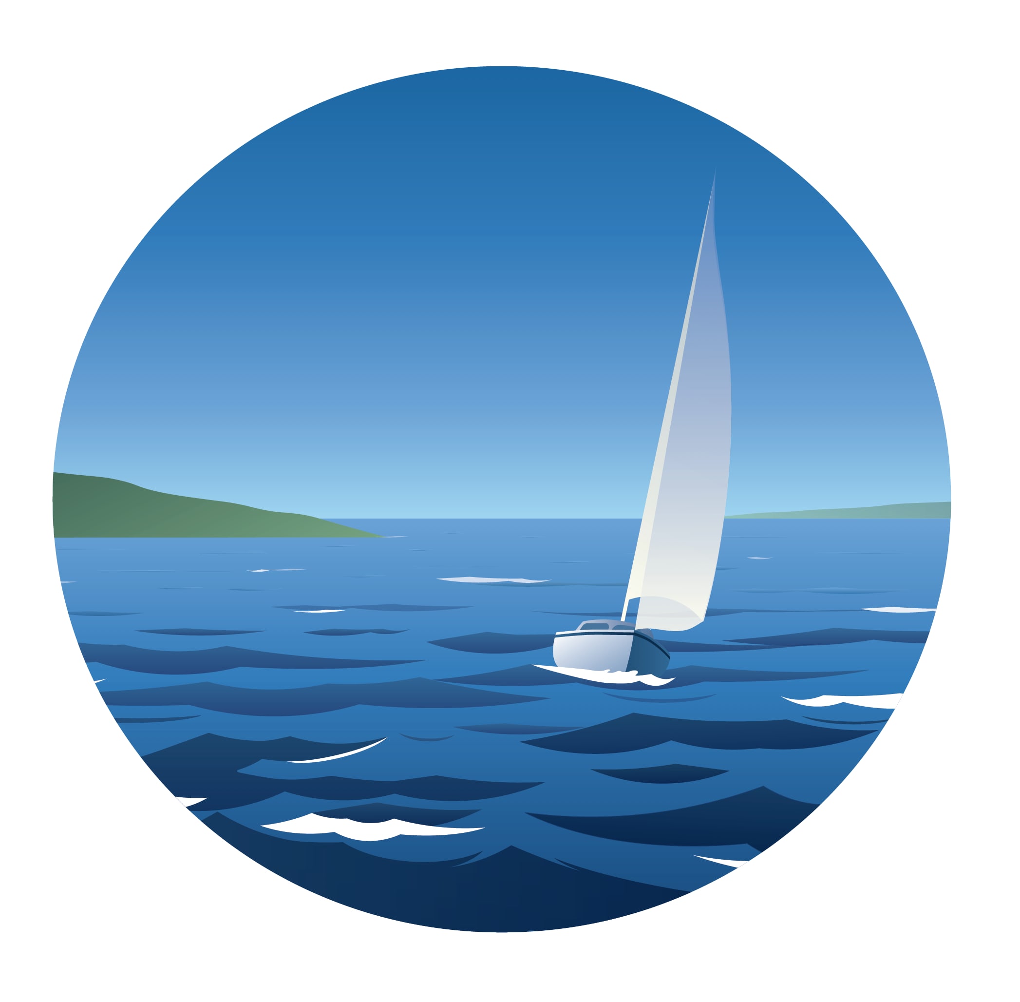 Sailing the Gulf Islands Print