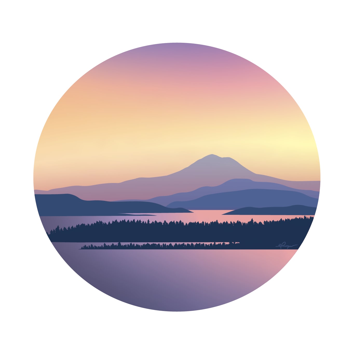 Sunrise Over the Spit Print